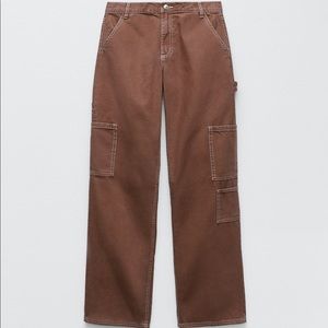 Zara Wide Leg Cargo Pants